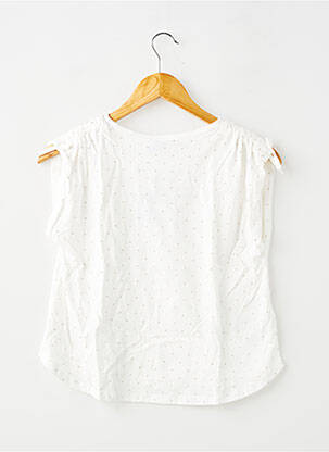 T-shirt stretch manches courtes blanc MAYORAL fille