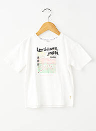 T-shirt stretch manches courtes blanc GARCIA fille