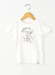 T-shirt stretch manches courtes blanc GARCIA fille