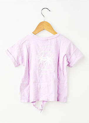 T-shirt stretch manches courtes violet GARCIA fille
