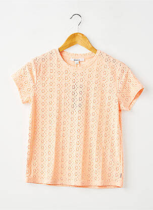 T-shirt stretch manches courtes orange GARCIA fille