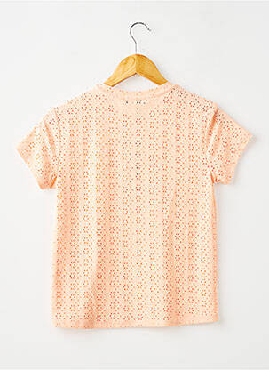 T-shirt stretch manches courtes orange GARCIA fille