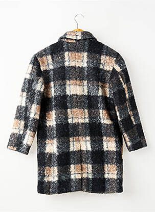 Manteau long coupe droite sans capuche noir MOLLY BRACKEN fille