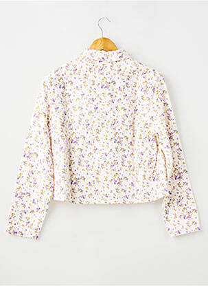 Veste casual fermeture boutonnée sur le devant beige LE TEMPS DES CERISES fille