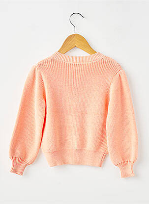 Gilet manches longues resserrée sur le bas orange GARCIA fille
