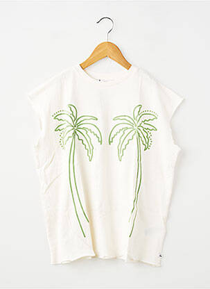 T-shirt coupe droite manches courtes blanc LE TEMPS DES CERISES fille