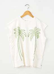 T-shirt coupe droite manches courtes blanc LE TEMPS DES CERISES fille