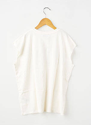 T-shirt coupe droite manches courtes blanc LE TEMPS DES CERISES fille