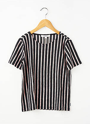 T-shirt stretch manches courtes noir GARCIA fille
