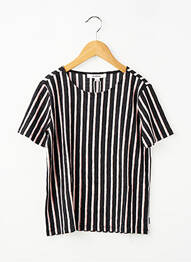 T-shirt stretch manches courtes noir GARCIA fille