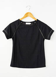 T-shirt coupe droite manches courtes noir MOLLY BRACKEN fille