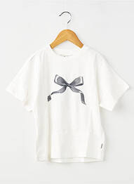 T-shirt coupe droite manches courtes blanc GARCIA fille