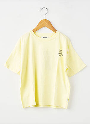T-shirt coupe droite manches courtes jaune GARCIA fille