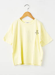 T-shirt coupe droite manches courtes jaune GARCIA fille