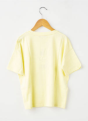 T-shirt coupe droite manches courtes jaune GARCIA fille