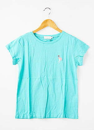 T-shirt coupe droite manches courtes bleu MOLLY BRACKEN fille
