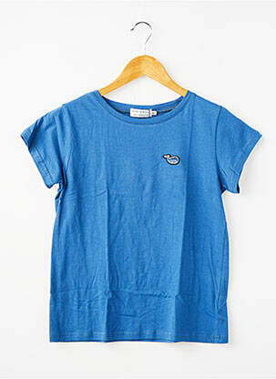 T-shirt coupe droite manches courtes bleu MOLLY BRACKEN fille