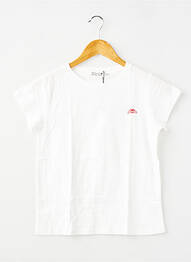 T-shirt coupe droite manches courtes blanc MOLLY BRACKEN fille