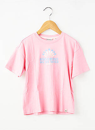 T-shirt coupe droite manches courtes rose GARCIA fille