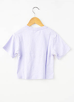 T-shirt coupe droite manches courtes violet GARCIA fille
