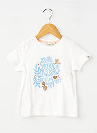 T-shirt coupe droite manches courtes blanc GARCIA fille