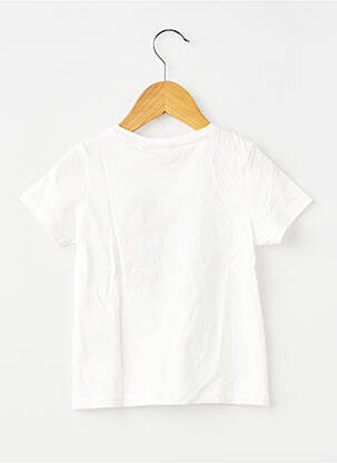 T-shirt coupe droite manches courtes blanc GARCIA fille