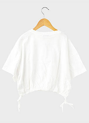 T-shirt coupe droite manches courtes blanc MOLLY BRACKEN fille