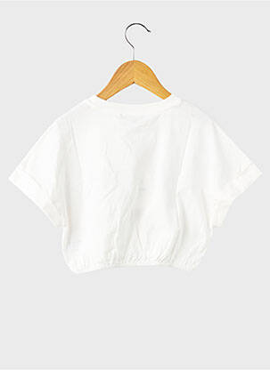 Top manches courtes manches courtes blanc GARCIA fille