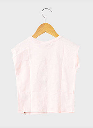 T-shirt coupe droite manches courtes rose GARCIA fille