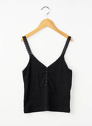 Top coupe cintrée sans manche noir MOLLY BRACKEN fille