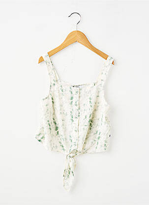 Top sans manche sans manche vert LE TEMPS DES CERISES fille