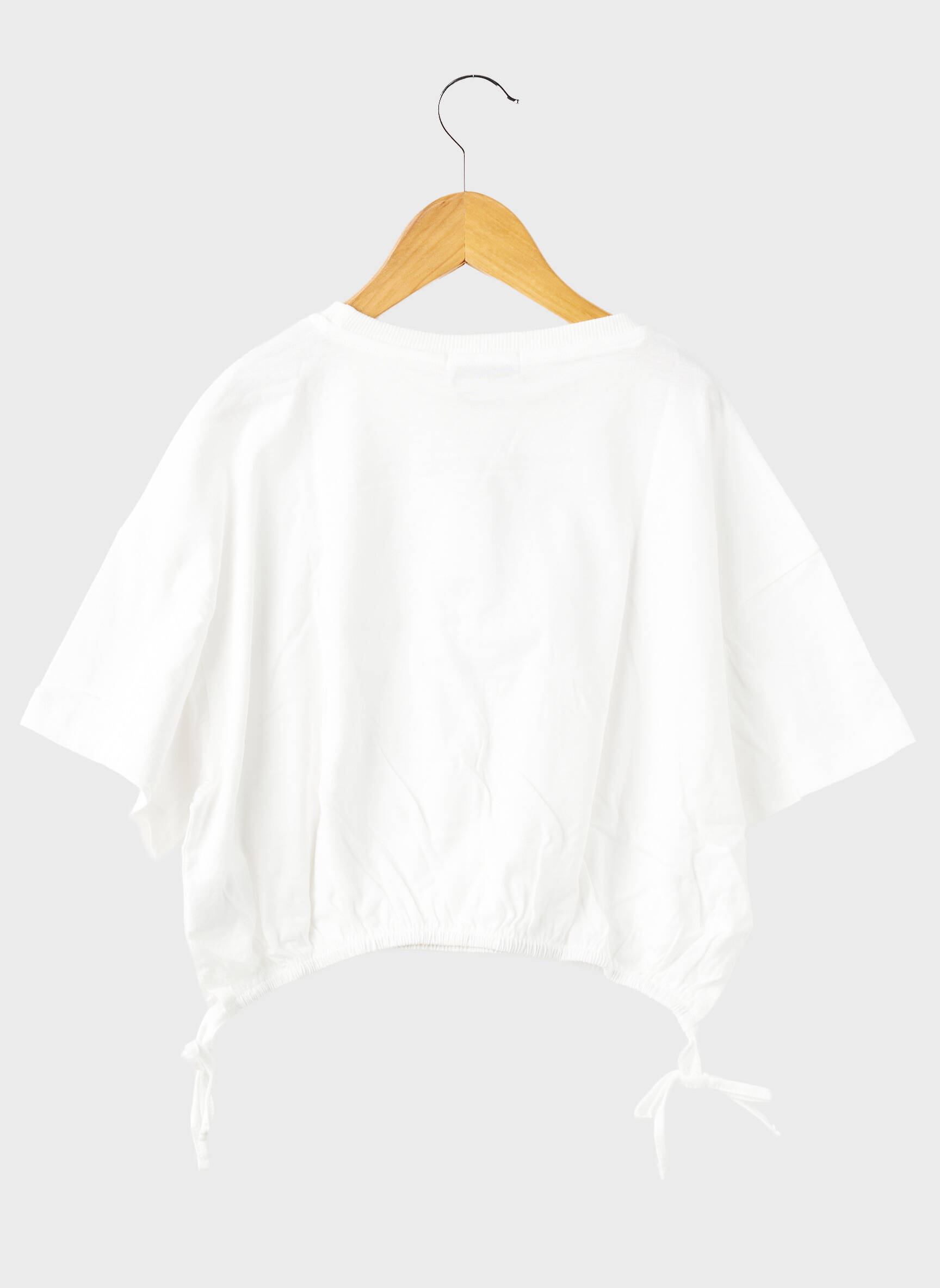 T-shirt coupe droite manches courtes blanc MOLLY BRACKEN fille