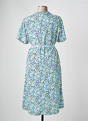 Robe courte manches courtes manches courtes bleu GRIFFON femme