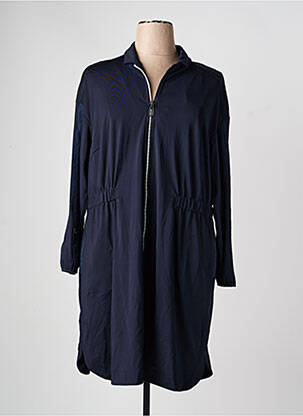 Robe mi-longue manches longues manches longues bleu TUZZI femme