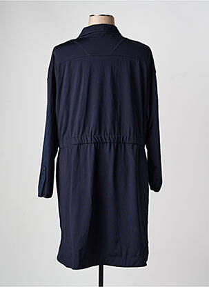 Robe mi-longue manches longues manches longues bleu TUZZI femme