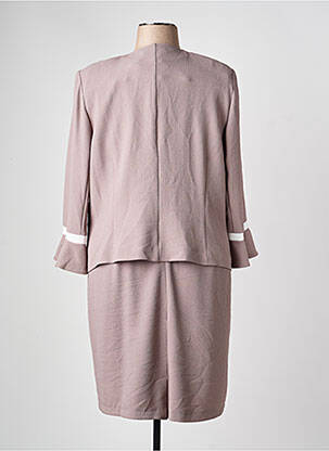 Ensemble robe coupe cintrée marron CHRISTINE LAURE femme