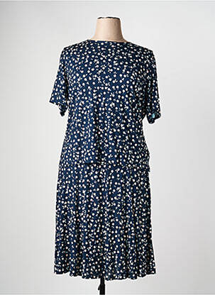 Ensemble jupe coupe cintrée bleu GRIFFON femme