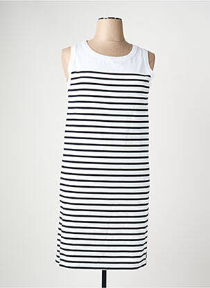 Robe mi-longue sans manche sans manche blanc ARMOR LUX femme