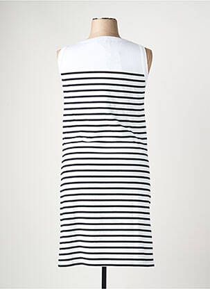 Robe mi-longue sans manche sans manche blanc ARMOR LUX femme