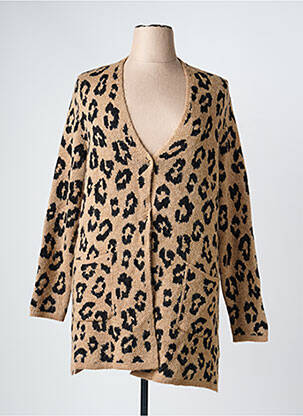 Gilet manches longues stretch marron OLSEN femme