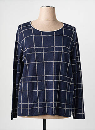 Pull coupe cintrée manches longues bleu OLSEN femme