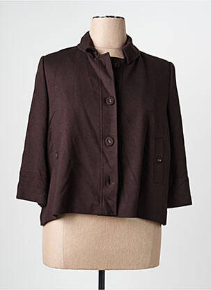 Veste casual epaulette marron LEWINGER femme