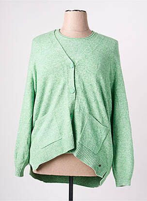 Twin-set manches longues vert OLSEN femme
