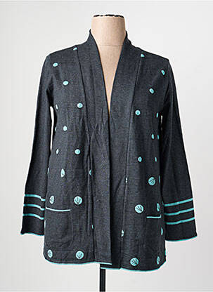 Gilet manches longues stretch gris TELMAIL femme