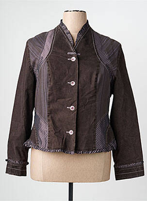 Veste casual epaulette gris PAUSE CAFE femme