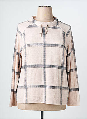 Pull coupe droite manches longues rose OLSEN femme