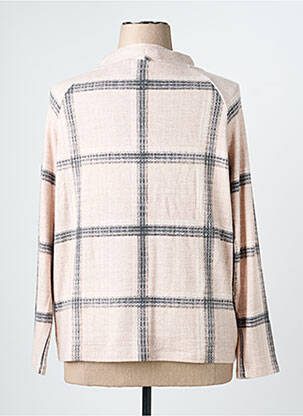 Pull coupe droite manches longues rose OLSEN femme