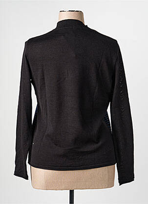 Pull coupe cintrée manches longues noir TELMAIL femme