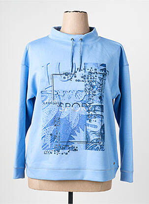 Sweat-shirt stretch manches longues bleu OLSEN femme