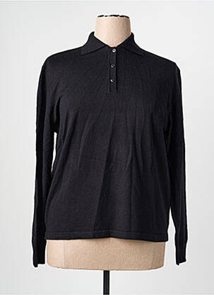 Pull stretch manches longues noir ELLEMME femme
